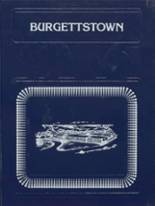 Burgettstown High School 1986 yearbook cover photo