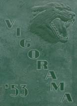 Vigor High School 1953 yearbook cover photo