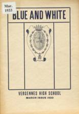1933 Vergennes Union High School Yearbook from Vergennes, Vermont cover image