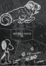 Highland High School 1970 yearbook cover photo