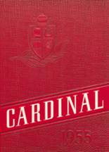Leroy-Ostrander High School 1955 yearbook cover photo