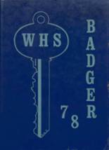 Wishek High School 1978 yearbook cover photo