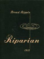 Broad Ripple High School 717 1955 yearbook cover photo