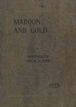 Monmouth High School 1923 yearbook cover photo