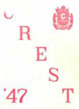 Creston High School 1947 yearbook cover photo