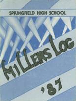 Springfield High School 1987 yearbook cover photo