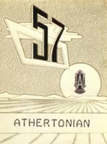 Atherton High School 1957 yearbook cover photo