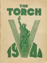 Attica High School 1944 yearbook cover photo