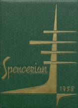 Spencer High School 1958 yearbook cover photo