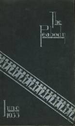 Peabody High School 1933 yearbook cover photo