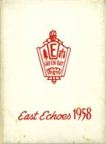 East High School 1958 yearbook cover photo