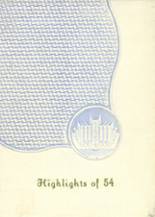 Comstock High School 1954 yearbook cover photo