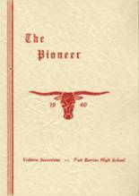 Ft. Benton High School 1940 yearbook cover photo