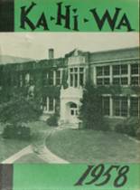 Cashmere High School 1958 yearbook cover photo
