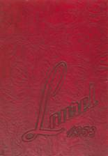 Coquille High School 1953 yearbook cover photo