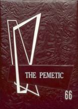 1966 Pemetic High School Yearbook from Southwest harbor, Maine cover image