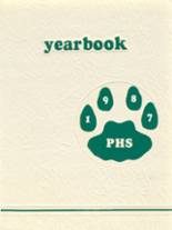 Perris High School 1987 yearbook cover photo