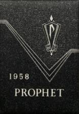 Prophetstown High School 1958 yearbook cover photo