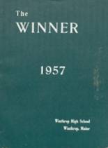 Winthrop High School 1957 yearbook cover photo