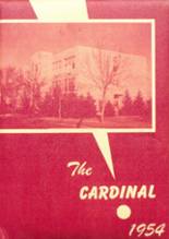 Carrington High School 1954 yearbook cover photo