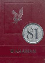 1981 Wahama High School Yearbook from Mason, West Virginia cover image