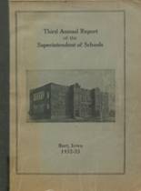 Burt High School 1933 yearbook cover photo