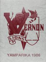 Vernon High School 1986 yearbook cover photo