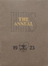 Humboldt High School 1923 yearbook cover photo