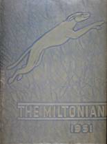 Milton High School 1951 yearbook cover photo