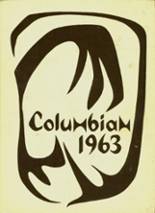 Columbia City Joint High School 1963 yearbook cover photo