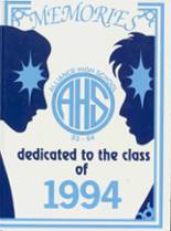 Alliance High School 1994 yearbook cover photo