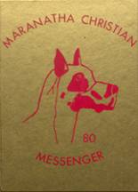 Maranatha Christian High School 1980 yearbook cover photo