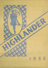 Highland Park High School 1952 yearbook cover photo