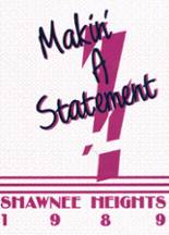 Shawnee Heights High School 1989 yearbook cover photo