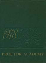 Proctor Academy  1978 yearbook cover photo