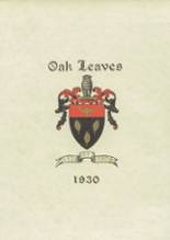 Oak Grove School 1930 yearbook cover photo
