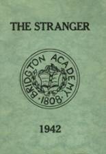 Bridgton Academy 1942 yearbook cover photo