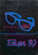 Lamar High School 1989 yearbook cover photo