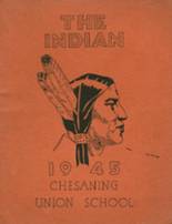 Chesaning Union High School 1945 yearbook cover photo
