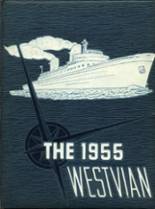 West View High School 1955 yearbook cover photo