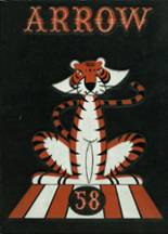 East High School 1958 yearbook cover photo