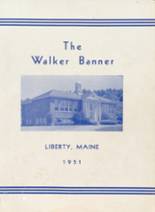 Walker High School 1951 yearbook cover photo