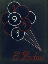 Merced High School 1953 yearbook cover photo