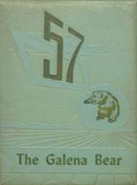 Galena High School 1957 yearbook cover photo