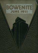 Bowen High School 1933 yearbook cover photo