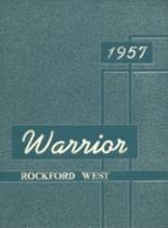 West High School 1957 yearbook cover photo