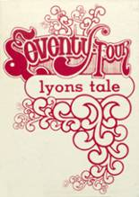 1974 Lyons High School Yearbook from Lyons, Colorado cover image