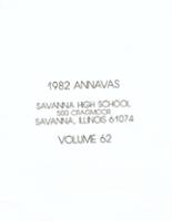 Savanna Community High School 1982 yearbook cover photo