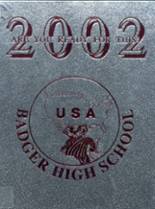 Badger High School 2002 yearbook cover photo