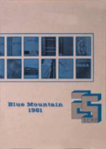 Blue Mountain High School 1981 yearbook cover photo